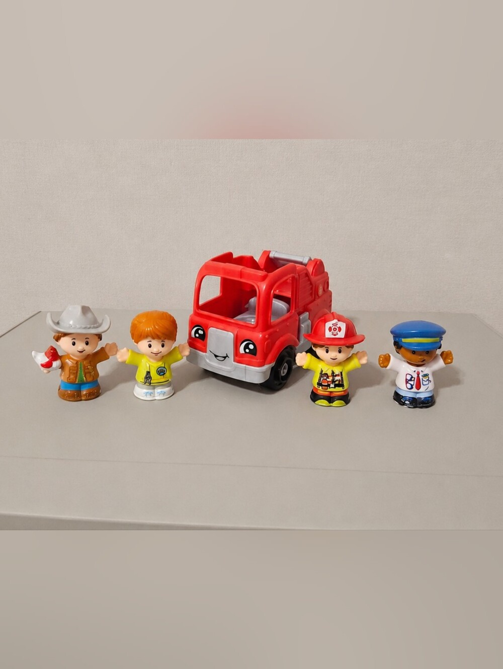 Little People Red Kids Fire Truck Playset with Figures